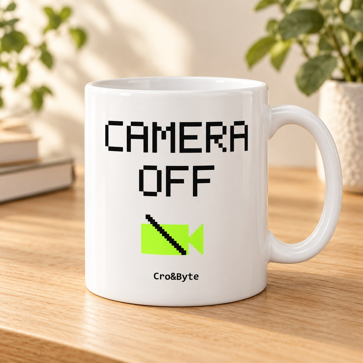Camera Off — Original artwork preview for mug