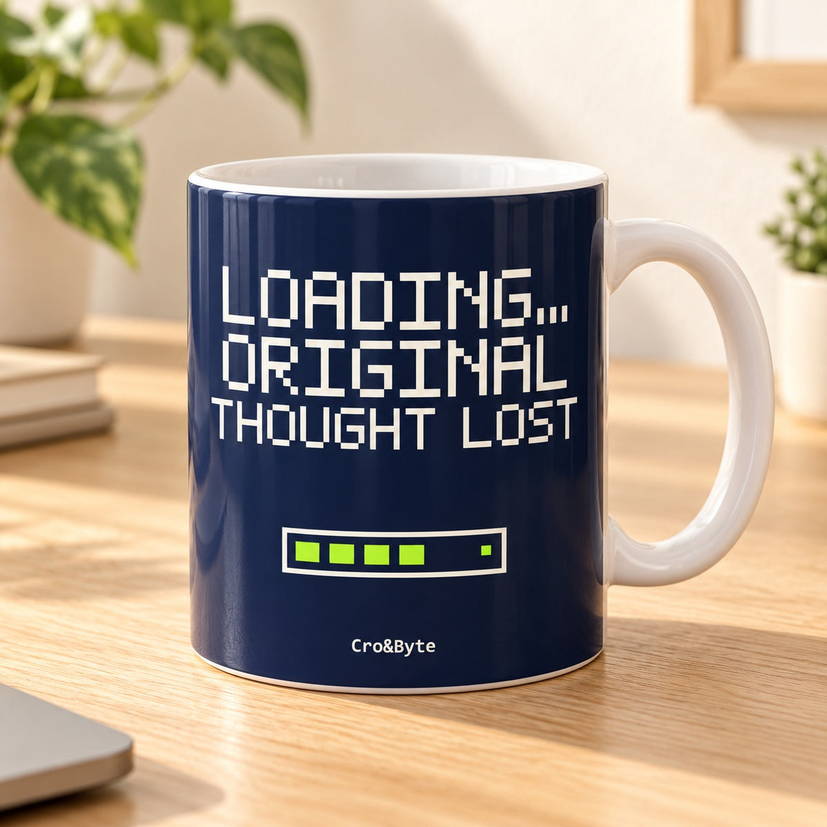Loading… Original Thought Lost — Navy artwork preview for mug