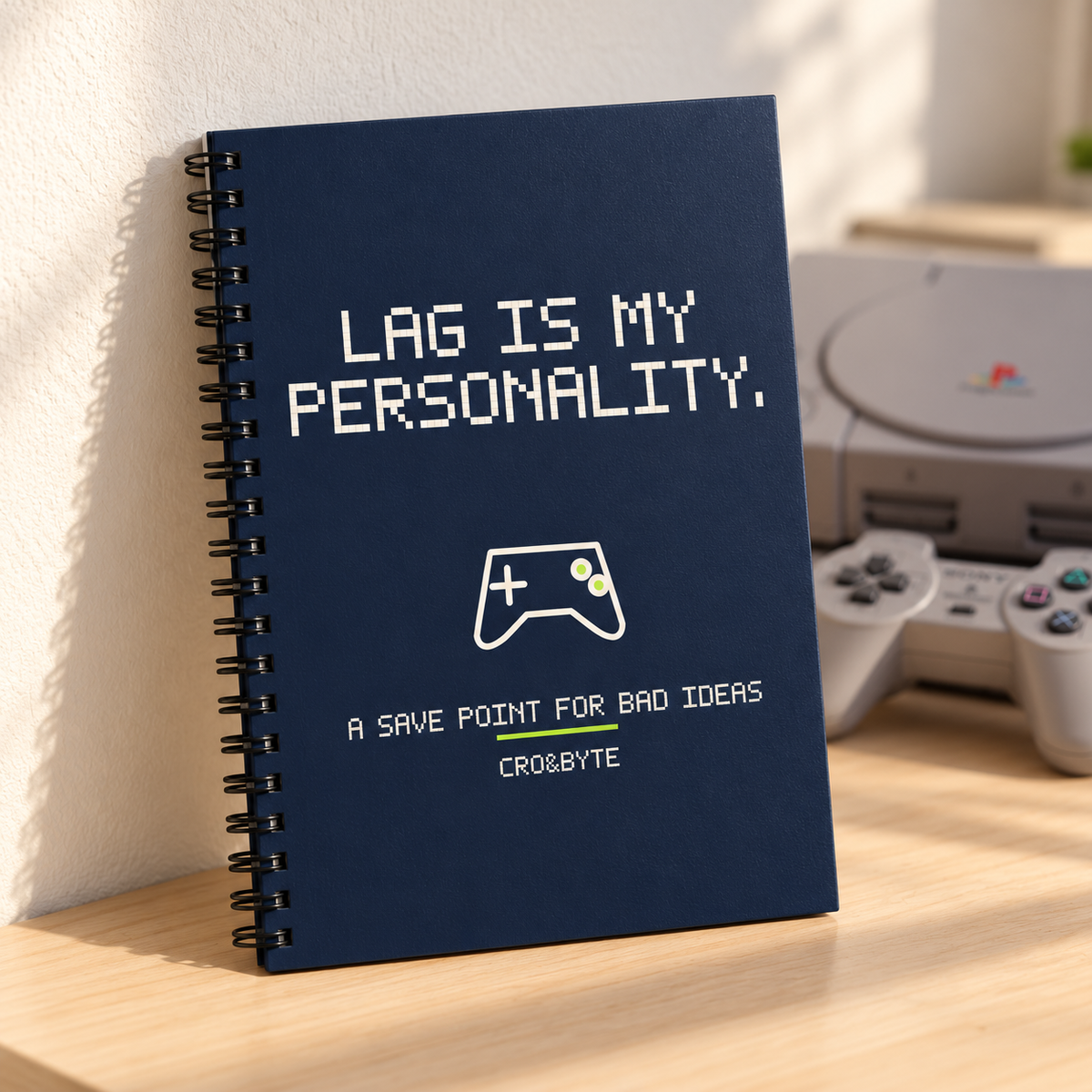 Lag Is My Personality — Notebook — Navy individual lifestyle photo