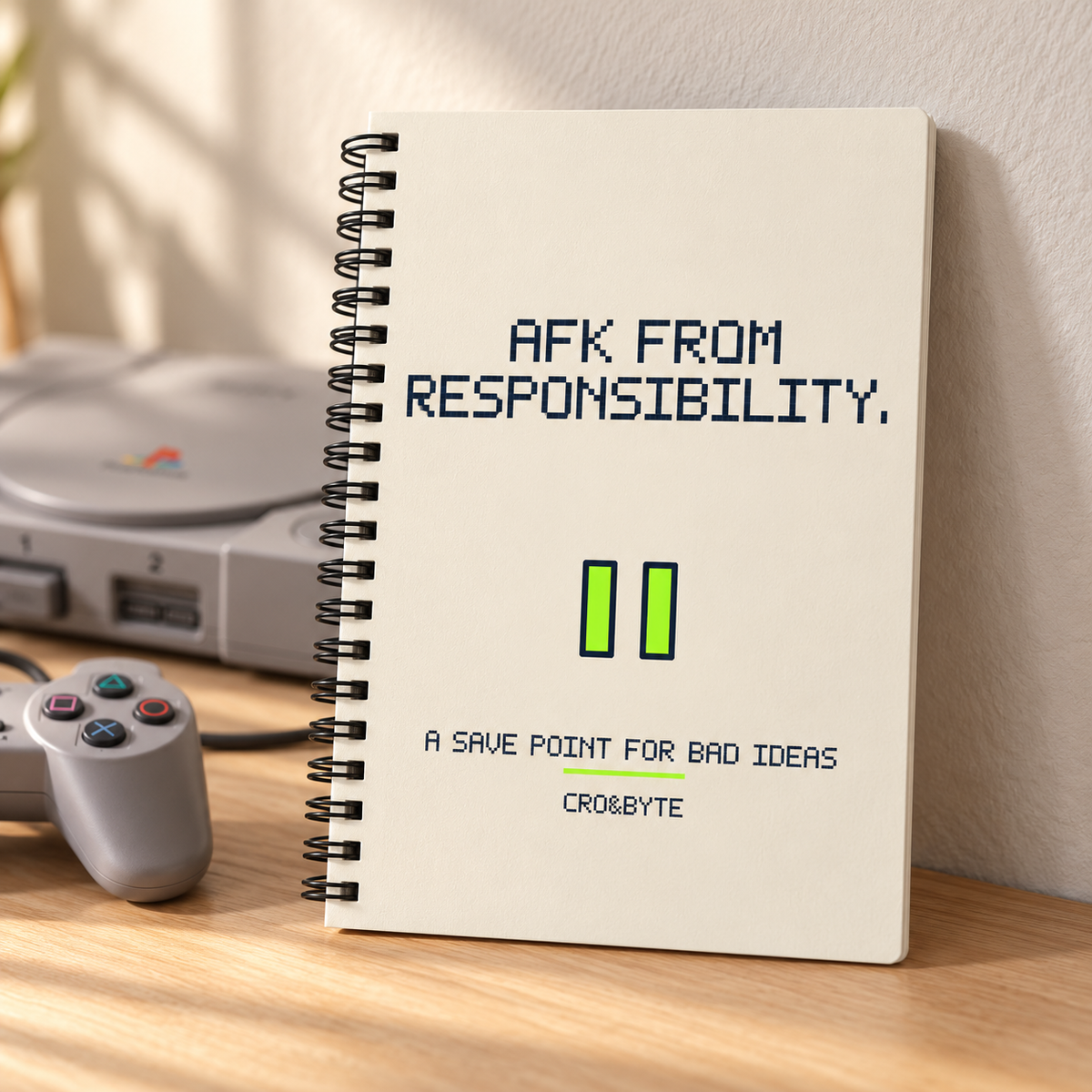 AFK From Responsibility — Notebook — Cream individual lifestyle photo