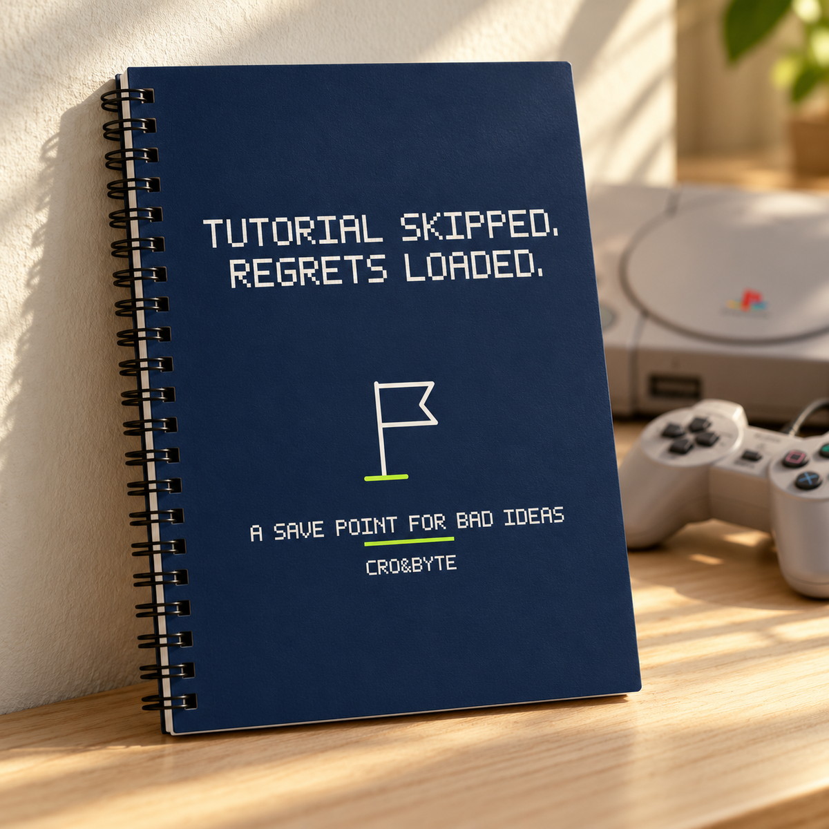 Tutorial Skipped Regrets Loaded — Notebook — Navy individual lifestyle photo