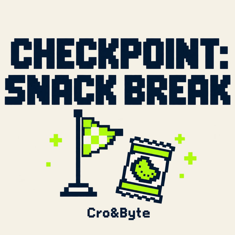 Checkpoint Snack Break — Cream corrected artwork preview for notebook
