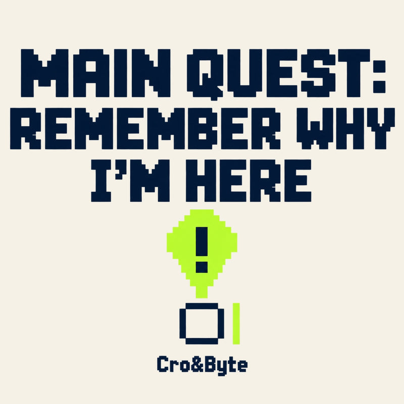 Main Quest Remember — Cream corrected artwork preview for notebook