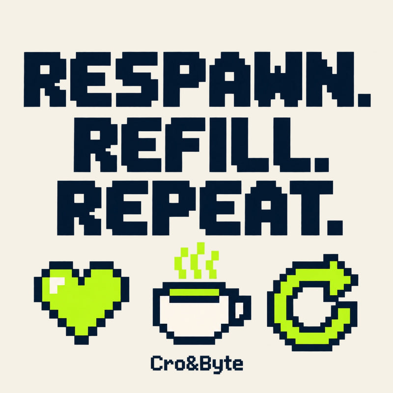 Respawn Refill Repeat — Cream corrected artwork preview for notebook