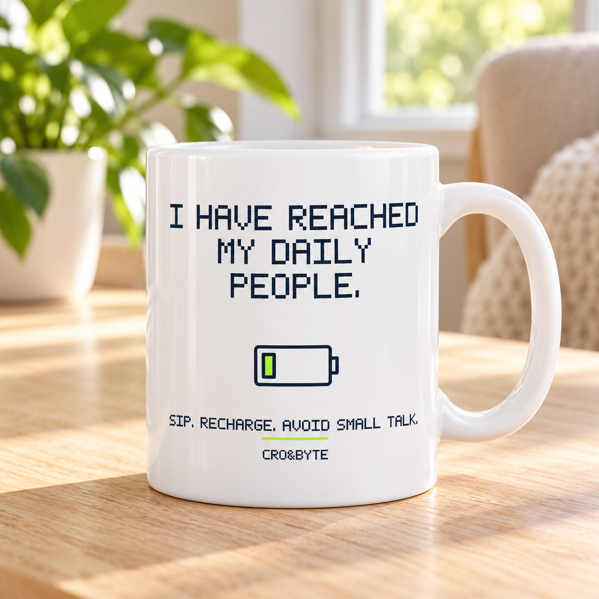 Reached My Daily People — Mug — White individual lifestyle photo