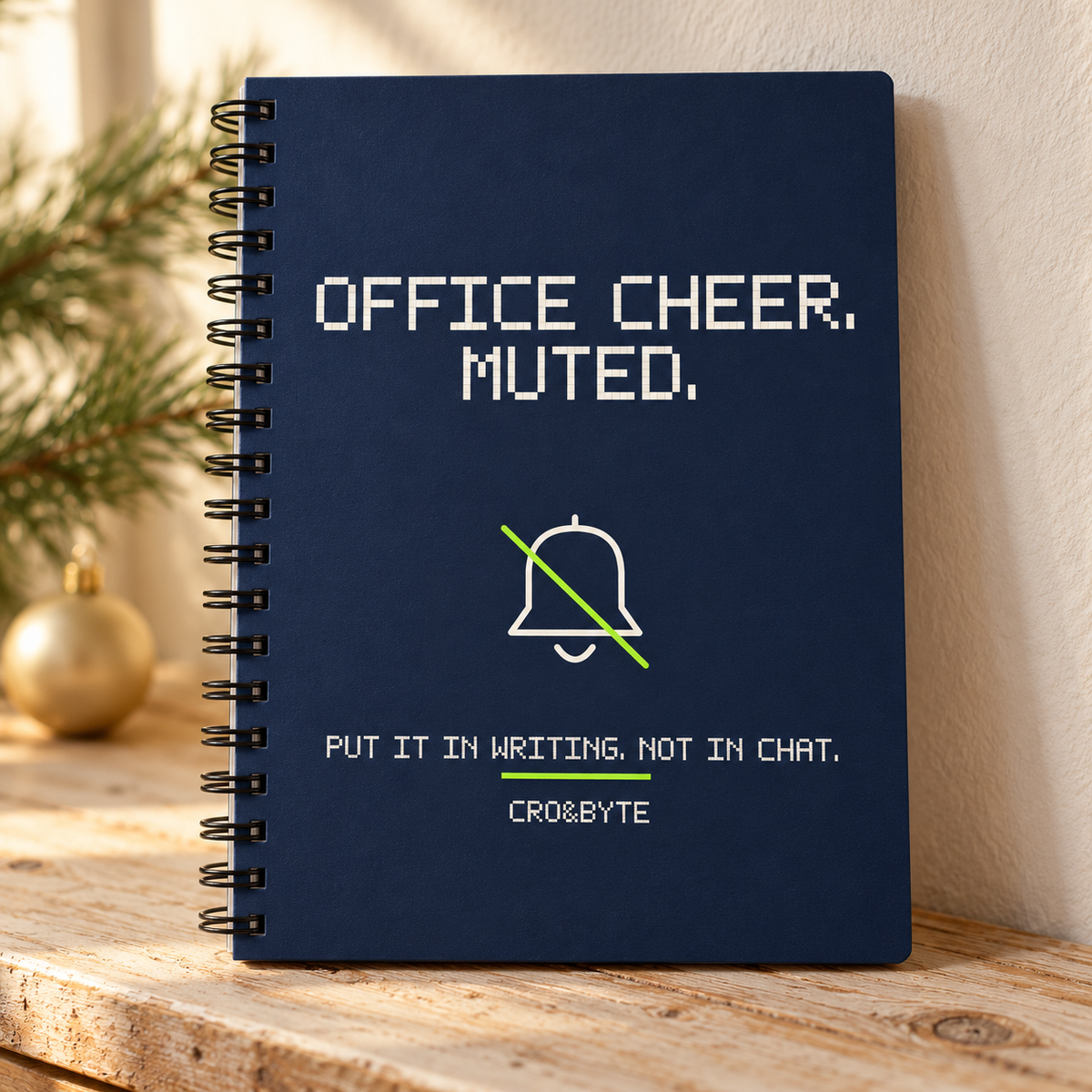 Office Cheer Muted — Notebook — Navy individual lifestyle product image