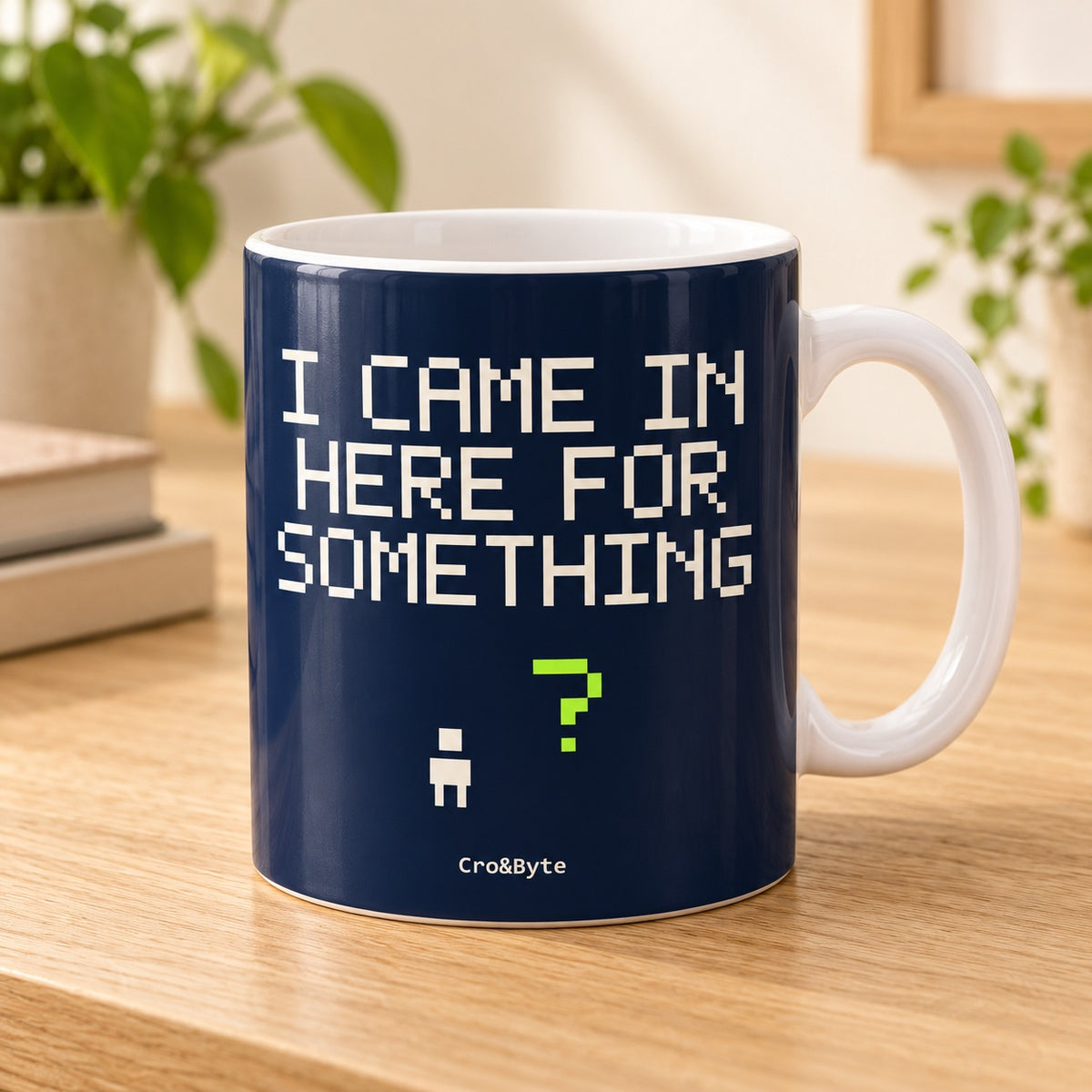 I Came in Here for Something — Navy artwork preview for mug