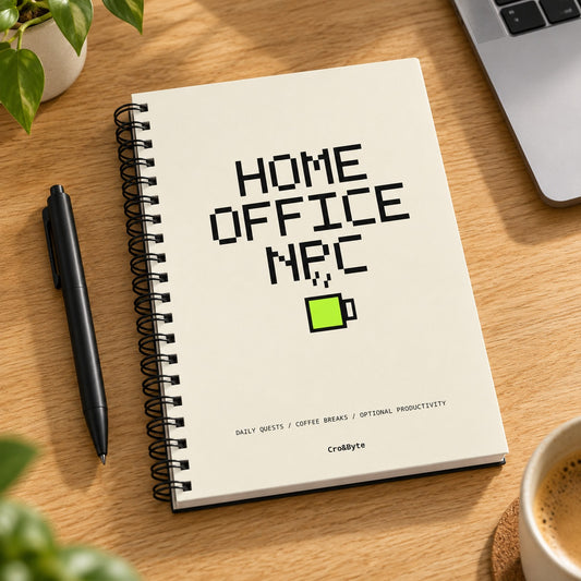 Home Office NPC — Cream artwork preview for notebook