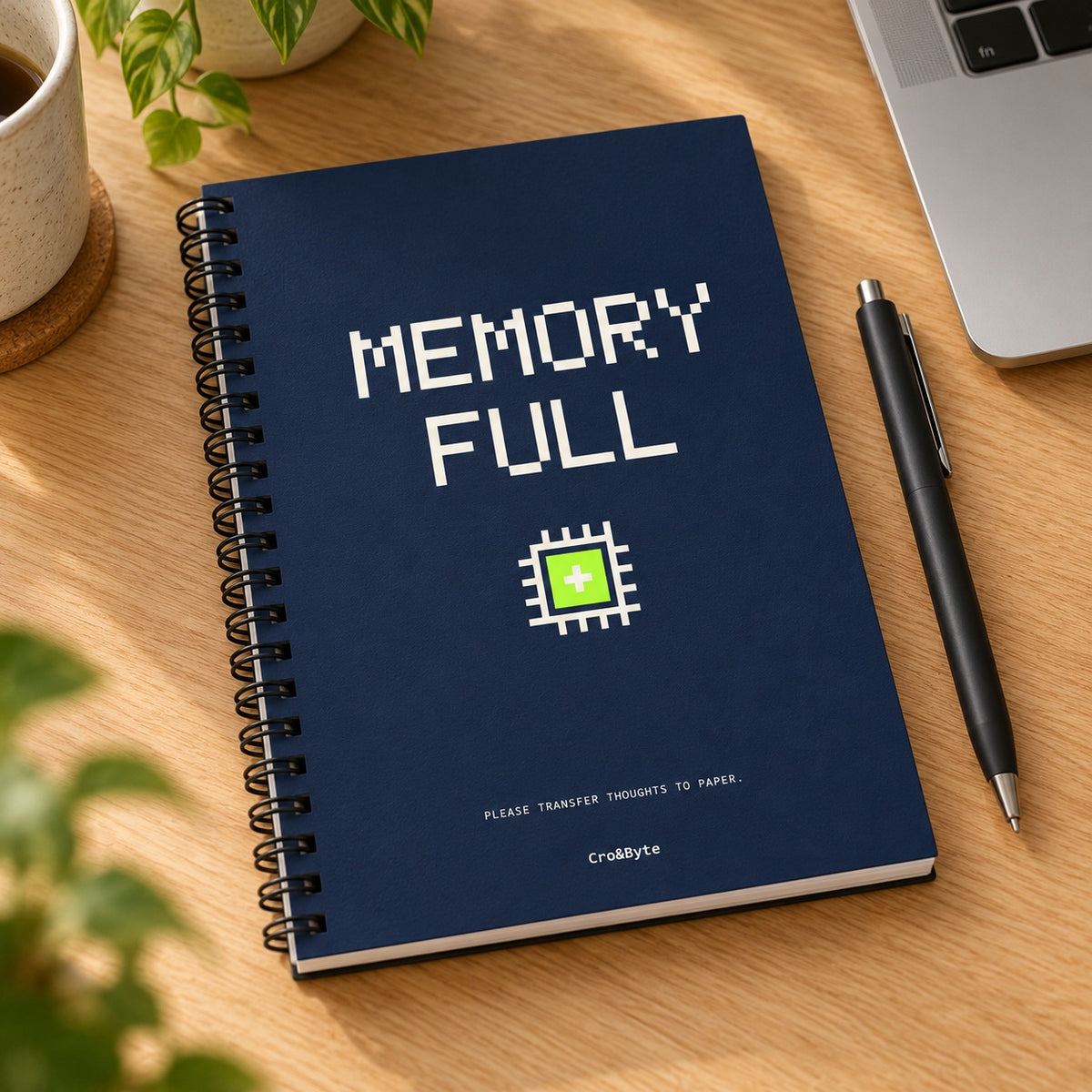 Memory Full — Navy artwork preview for notebook