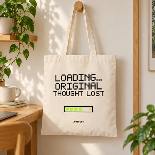 Loading… Original Thought Lost — Cream artwork preview for tote bag