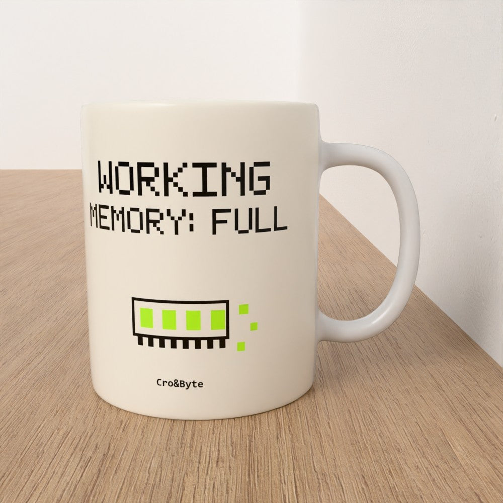 Working Memory: Full — Cream artwork preview for mug
