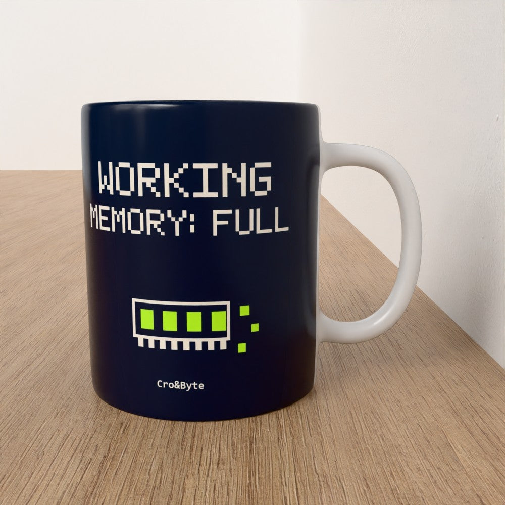 Working Memory: Full — Navy artwork preview for mug