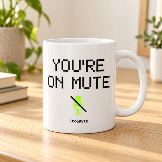 You’re on Mute — Original artwork preview for mug