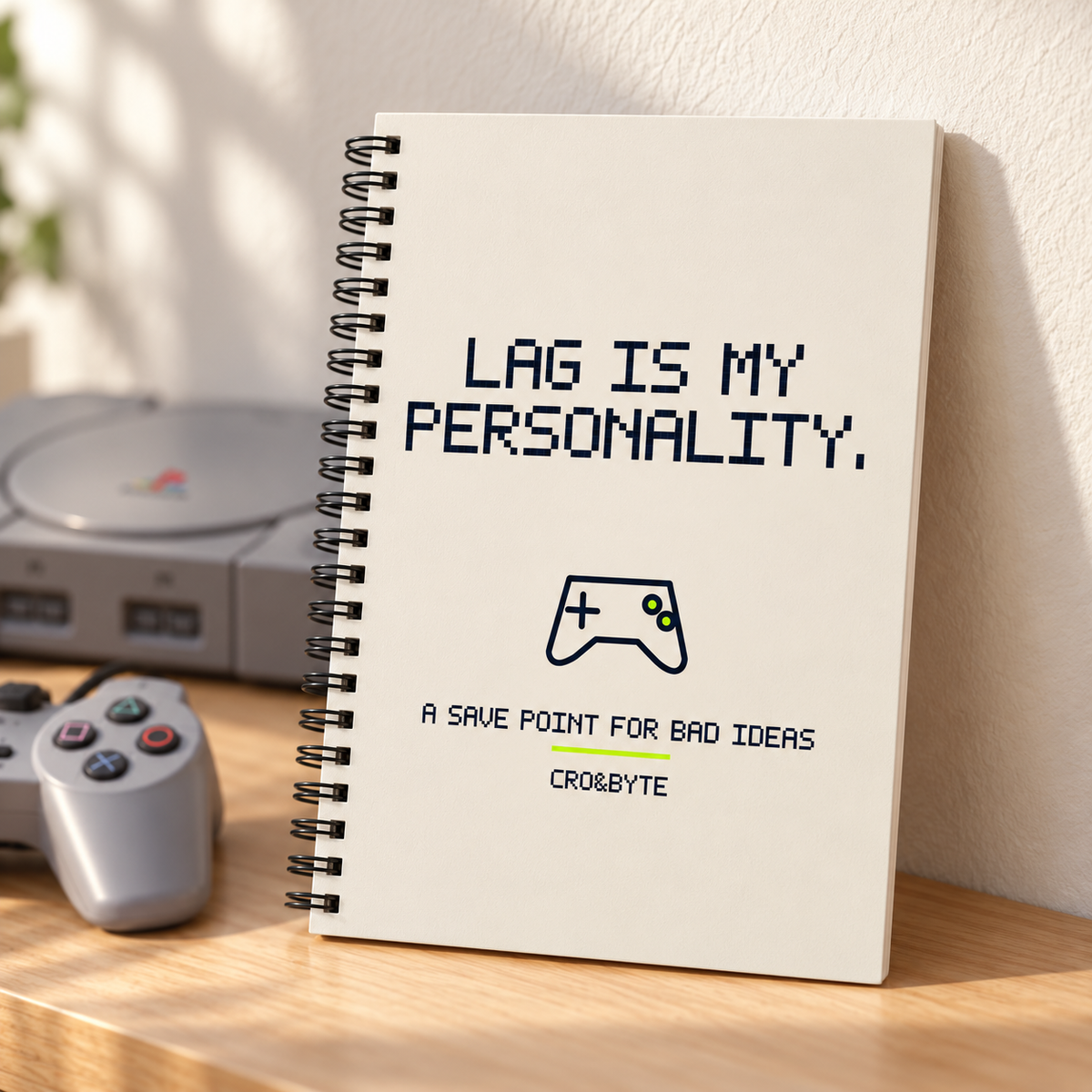 Lag Is My Personality — Notebook — Cream individual lifestyle photo