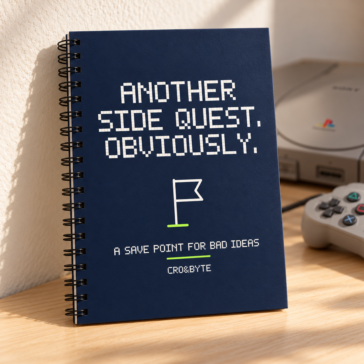 Another Side Quest Obviously — Notebook — Navy individual lifestyle photo