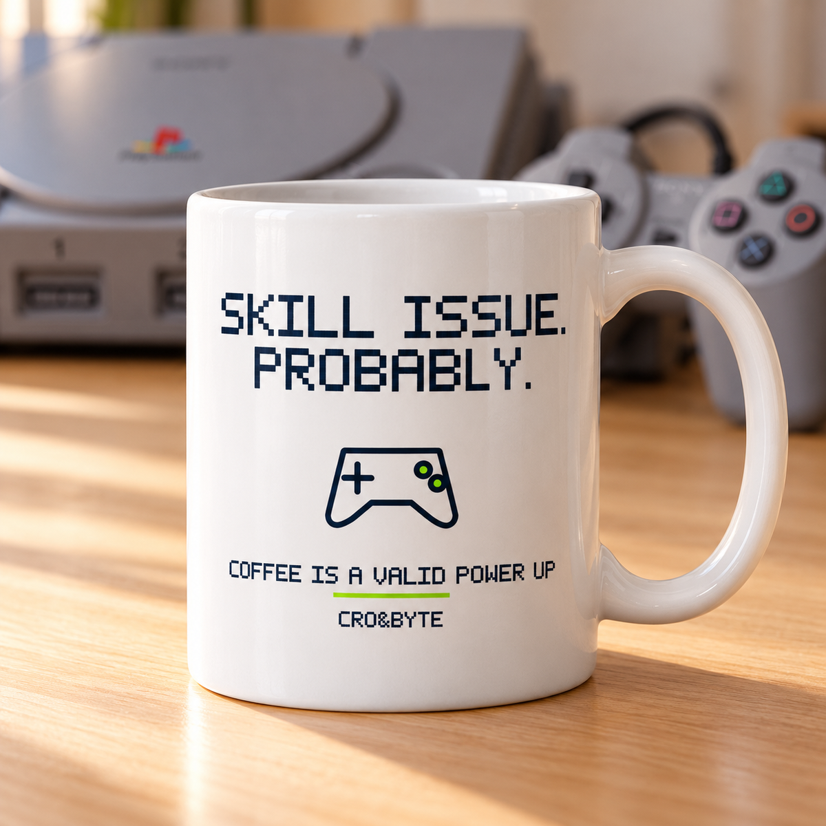 Skill Issue Probably — Mug — White individual lifestyle photo