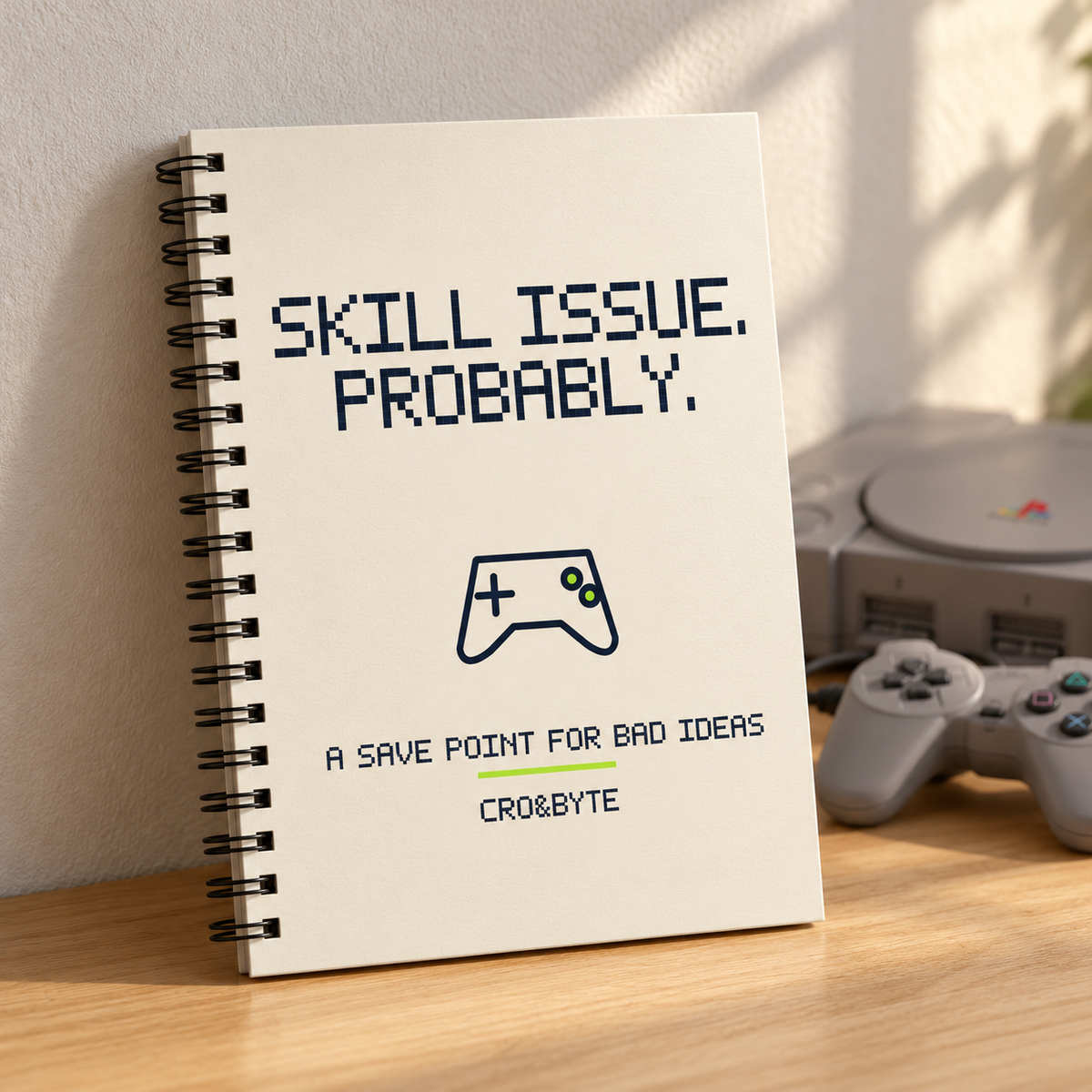 Skill Issue Probably — Notebook — Cream individual lifestyle photo