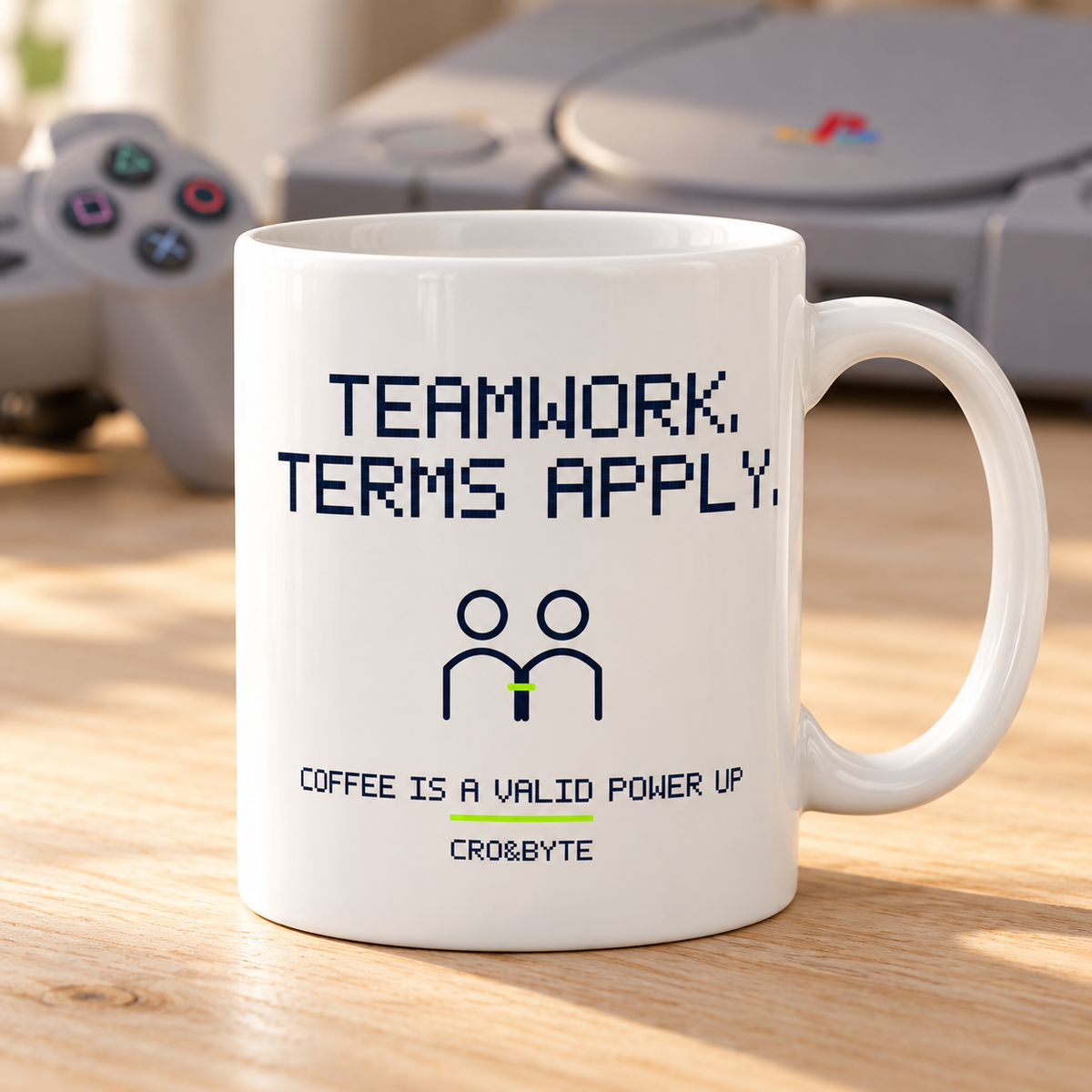 Teamwork Terms Apply — Mug — White individual lifestyle photo