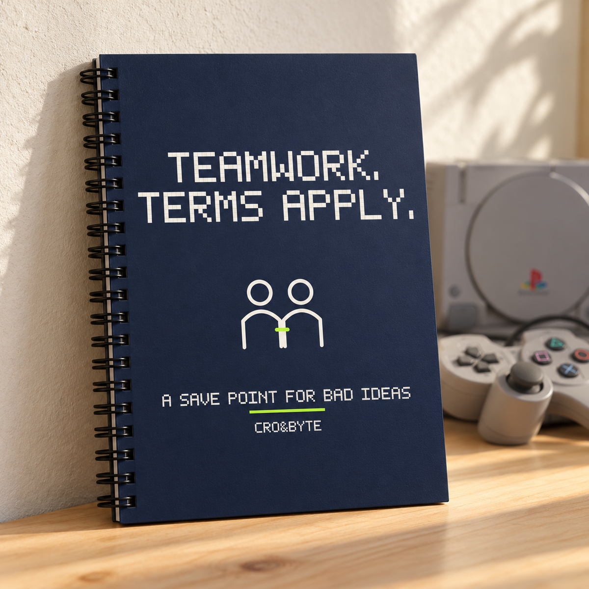 Teamwork Terms Apply — Notebook — Navy individual lifestyle photo