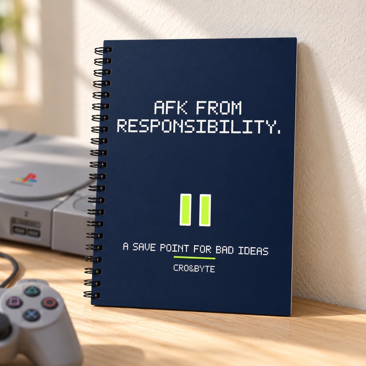 AFK From Responsibility — Notebook — Navy individual lifestyle photo