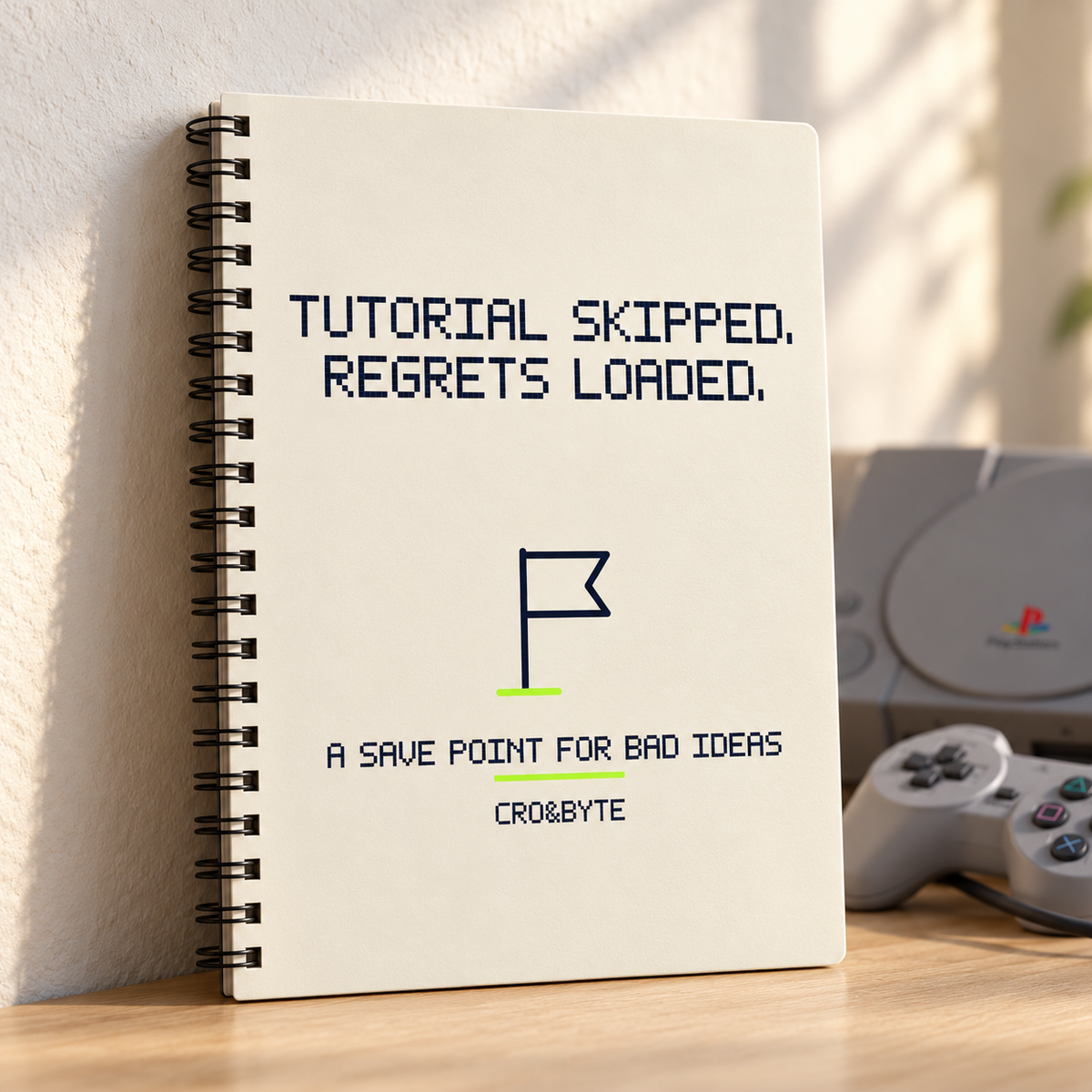 Tutorial Skipped Regrets Loaded — Notebook — Cream individual lifestyle photo