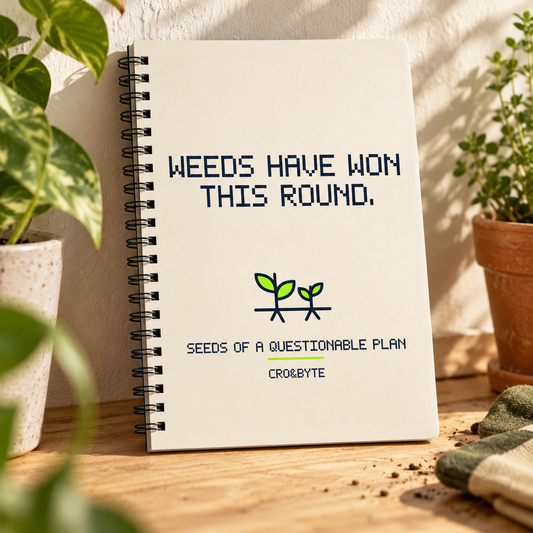 Weeds Have Won This Round — Notebook — Cream individual lifestyle photo