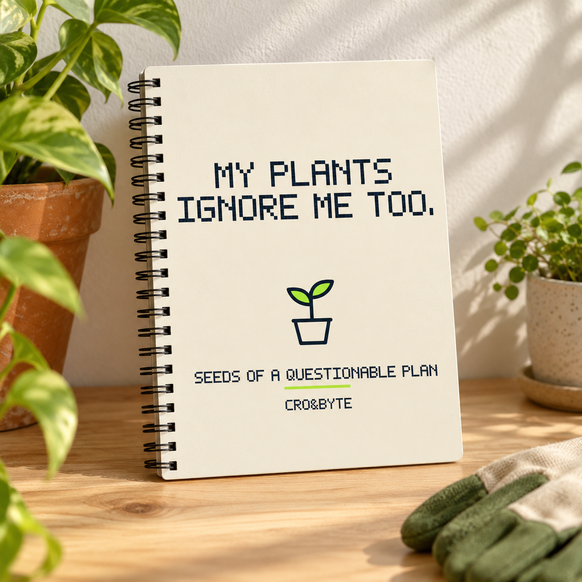 My Plants Ignore Me Too — Notebook — Cream individual lifestyle photo
