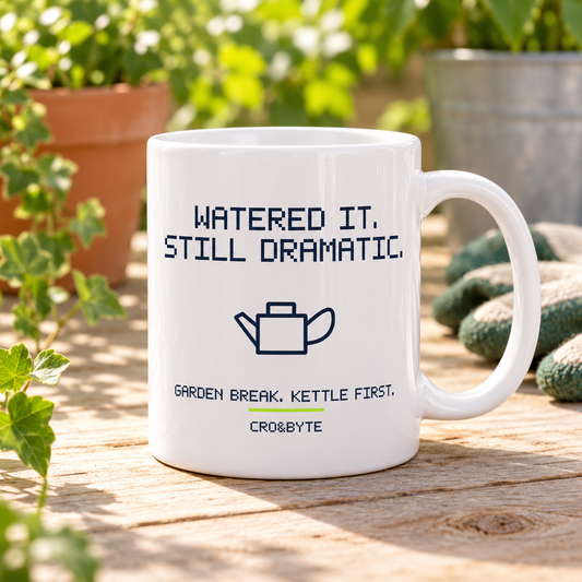 Watered It Still Dramatic — Mug — White individual lifestyle photo