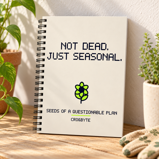 Not Dead Just Seasonal — Notebook — Cream individual lifestyle photo