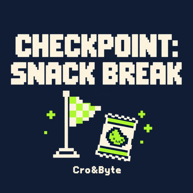 Checkpoint Snack Break — Navy corrected artwork preview for notebook