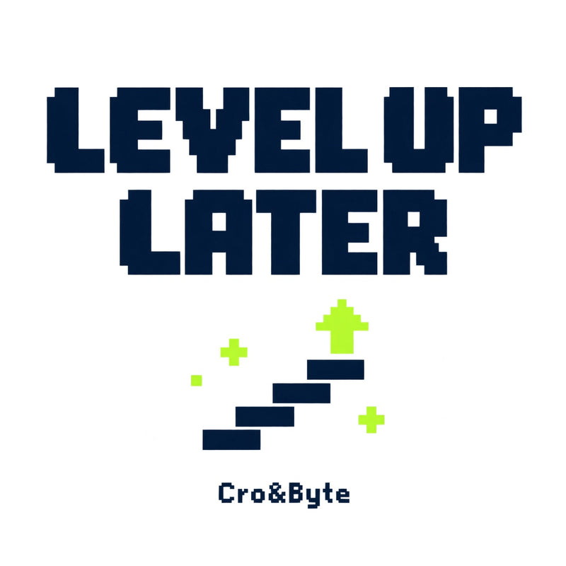 Level Up Later — White corrected artwork preview for mug