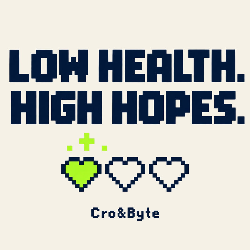 Low Health High Hopes — Cream corrected artwork preview for notebook