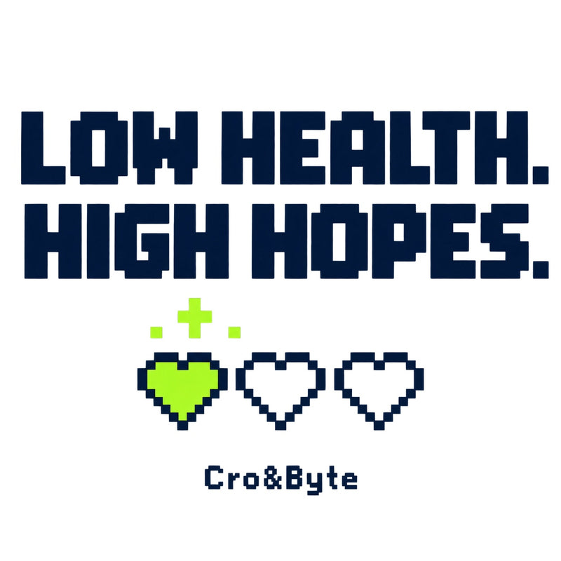 Low Health High Hopes — White corrected artwork preview for mug