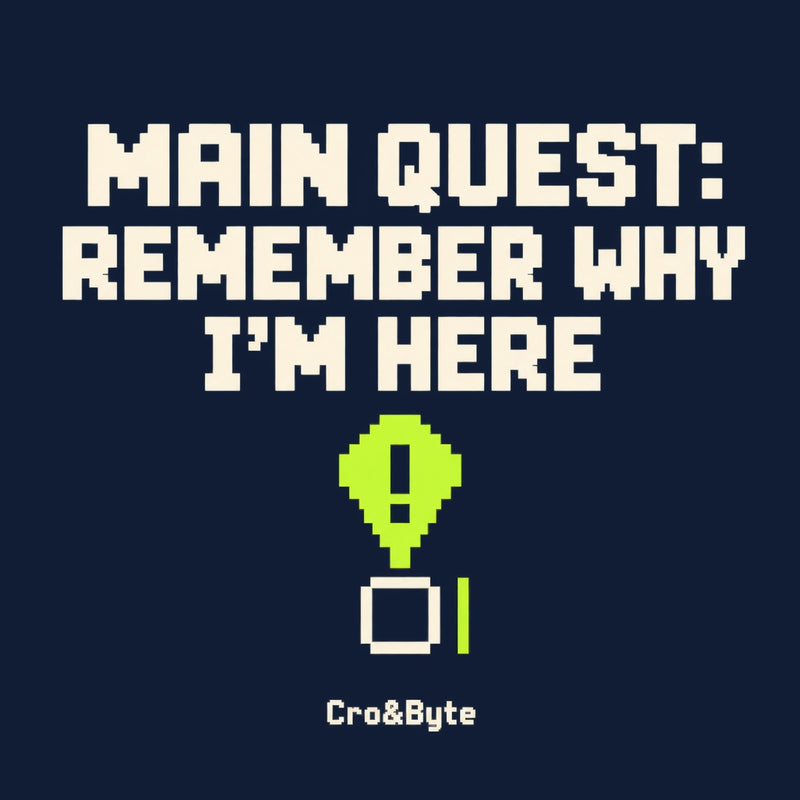 Main Quest Remember — Navy corrected artwork preview for tote