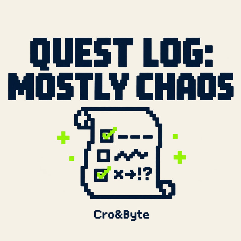 Quest Log Chaos — Cream corrected artwork preview for notebook