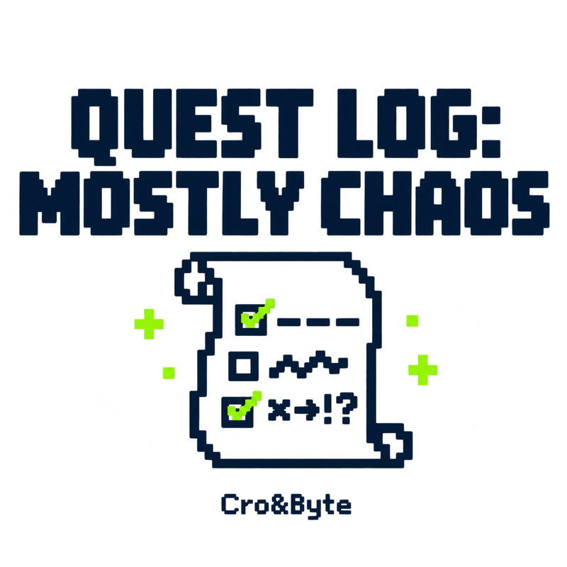 Quest Log Chaos — White corrected artwork preview for mug