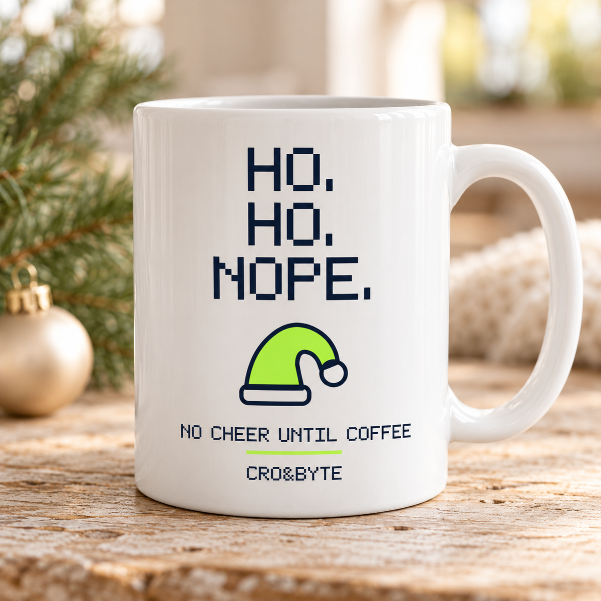 Ho Ho Nope — Mug — White individual lifestyle product image