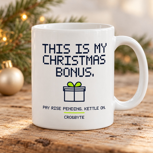 This Is My Christmas Bonus — Mug — White individual lifestyle product image