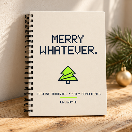 Merry Whatever — Notebook — Cream individual lifestyle product image