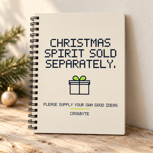 Christmas Spirit Sold Separately — Notebook — Cream individual lifestyle product image