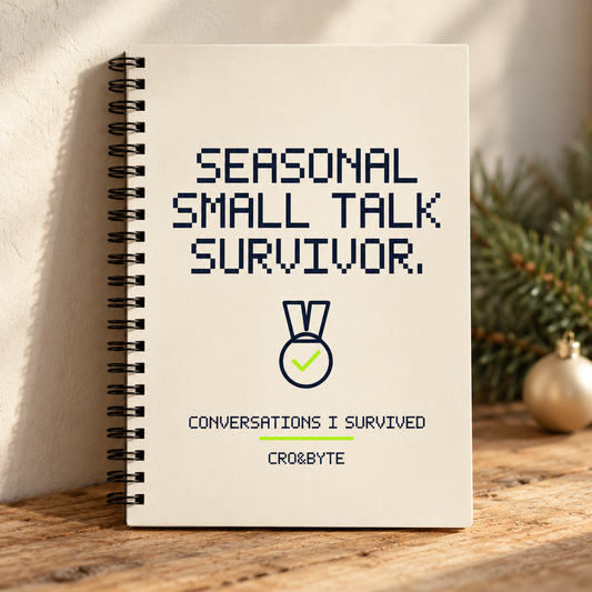 Seasonal Small Talk Survivor — Notebook — Cream individual lifestyle product image