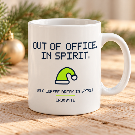 Out Of Office In Spirit — Mug — White individual lifestyle product image