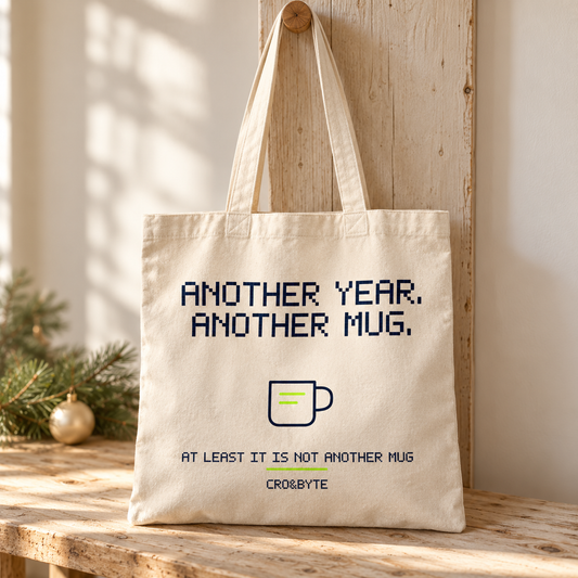 Another Year Another Mug — Tote Bag — Cream individual lifestyle product image